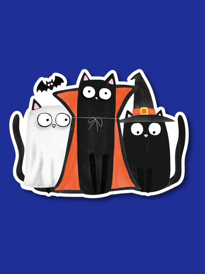 Badge Reel Topper - Halloween Cats - Acrylic for wholesale by Snarkynurses