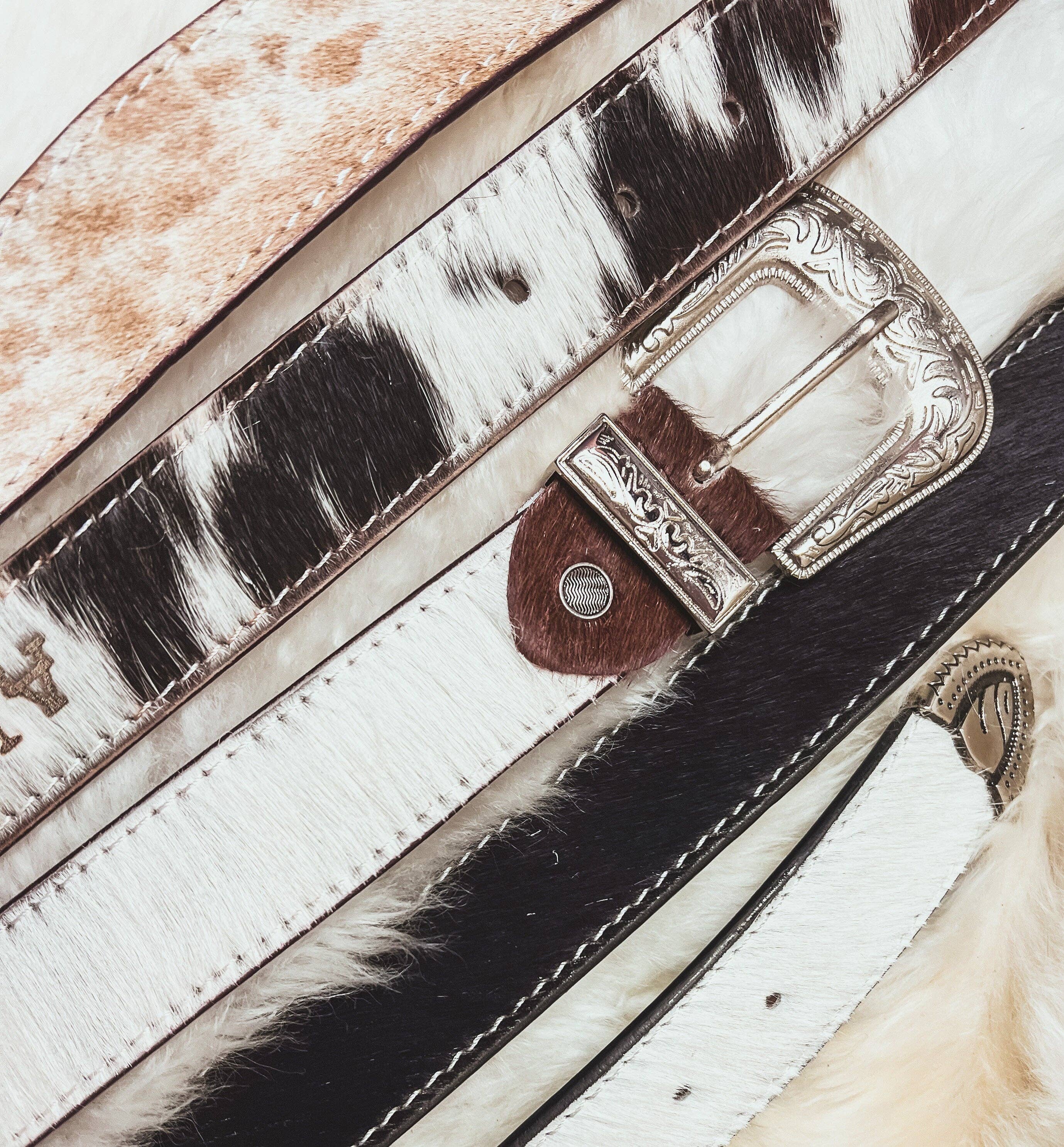 The Sterling Gypsy - Wholesale Belt - Women's - Custom Farm Brand Name/Initials/Monogram Cowhide Western Leather Belt with silver buckle and tip6