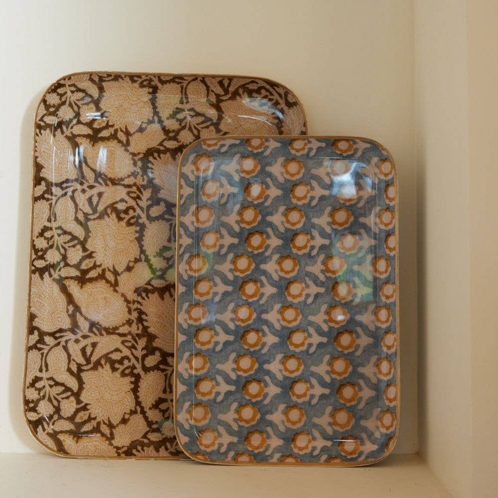 Bonheur du Jour - Vente Plateaux décoratifs - Plateau Guest - Chandra Kaki3