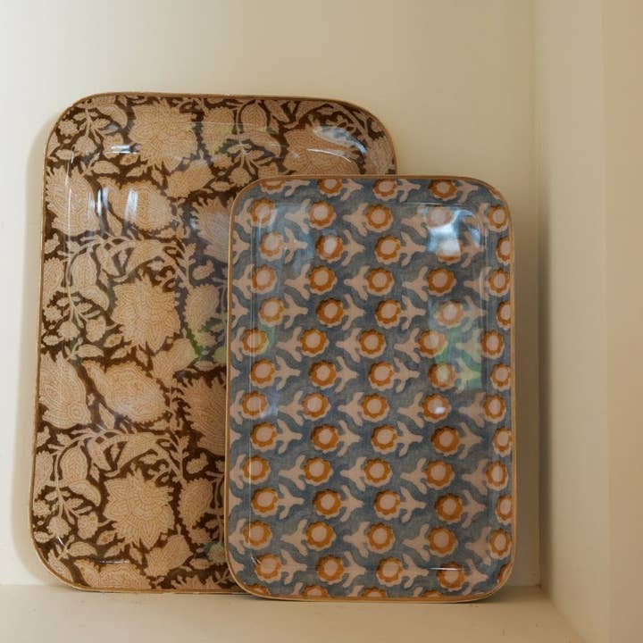 Bonheur du Jour - Vente Plateaux décoratifs - Plateau Guest - Chandra Kaki3