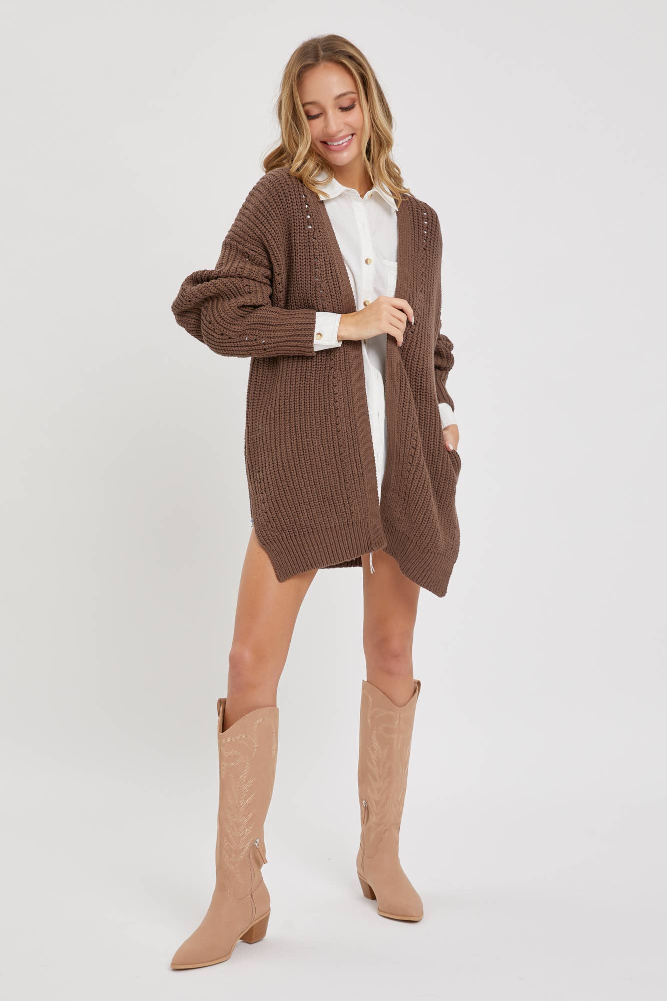 Sweet Lovely by Jen - Wholesale Cardigan - Women's - KNIT SWEATER CARDIGAN COMFORTABLE EFFORTLESS LOOK7