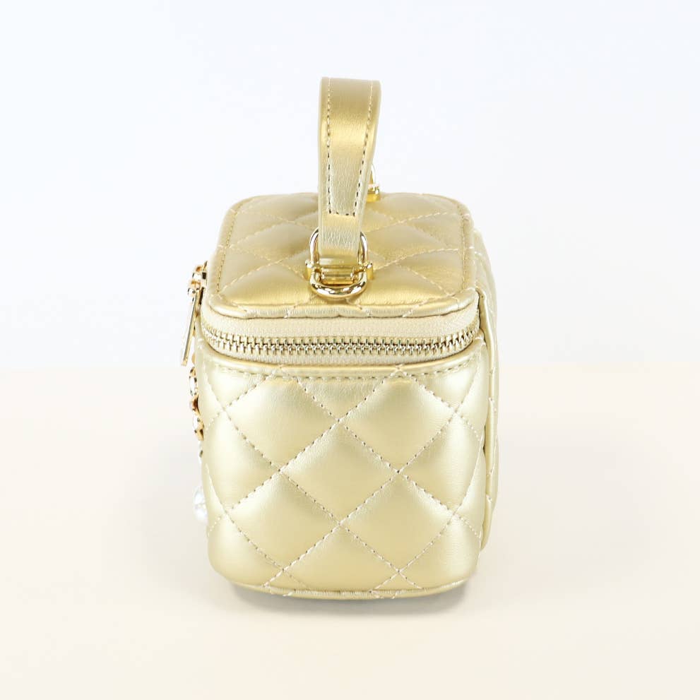 Doe a Dear - Venta al por mayor Accesorio para monedero/bolso - Niños - Bolso acolchado con asa superior y charms P15 B1253 (2 colores)16