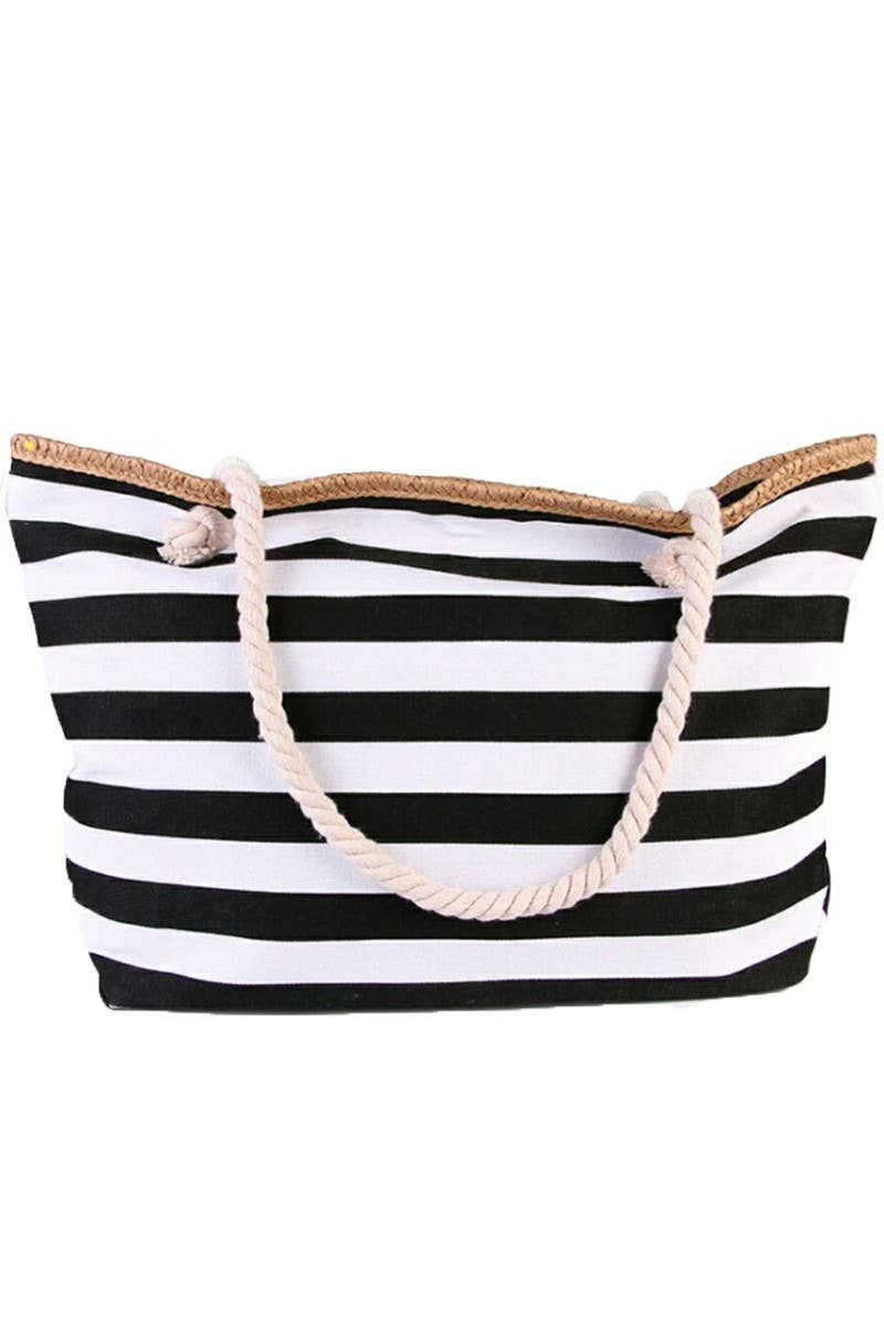 ACCITY - Wholesale Beach Bag - STRIPE CASUAL TRENDY BEACH BAG_CWAB2930