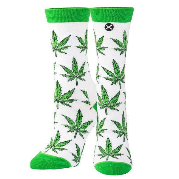 Odd Sox - Vente Chaussettes – femme - Feuilles de ventilateur - ras du cou droit pour femmes