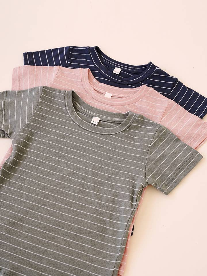 RECYCLED STRIPE T FOR KIDS for wholesale by Fabina