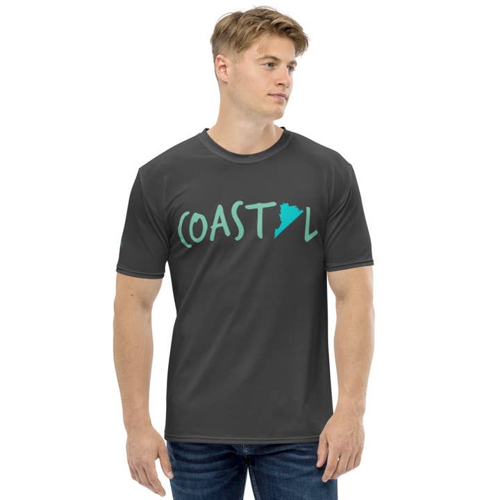 Coastal Virginia™ Sun & Surf Athletic Tee for wholesale by Coastal & Midwest State of Mind