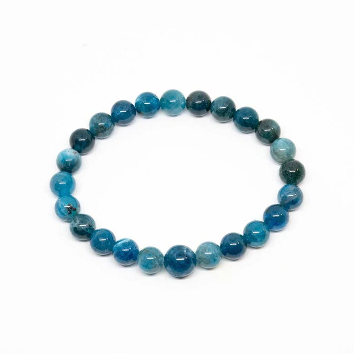 Namu Baru Inc. - Wholesale Beaded Bracelet - Apatite Beaded Bracelet - Wrist Mala - 6mm - Small Wrist