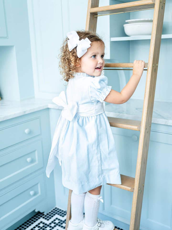 Ruth and Ralph - Wholesale Dress - Kids - Blue Velvet Holiday Dress5