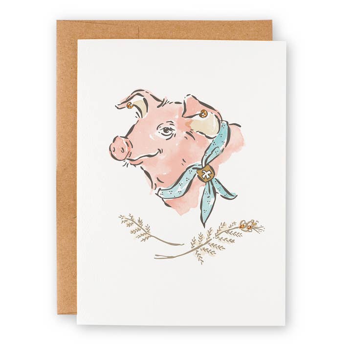 Pig Note Card for wholesale by Nicky Ovitt Gifts & Goods