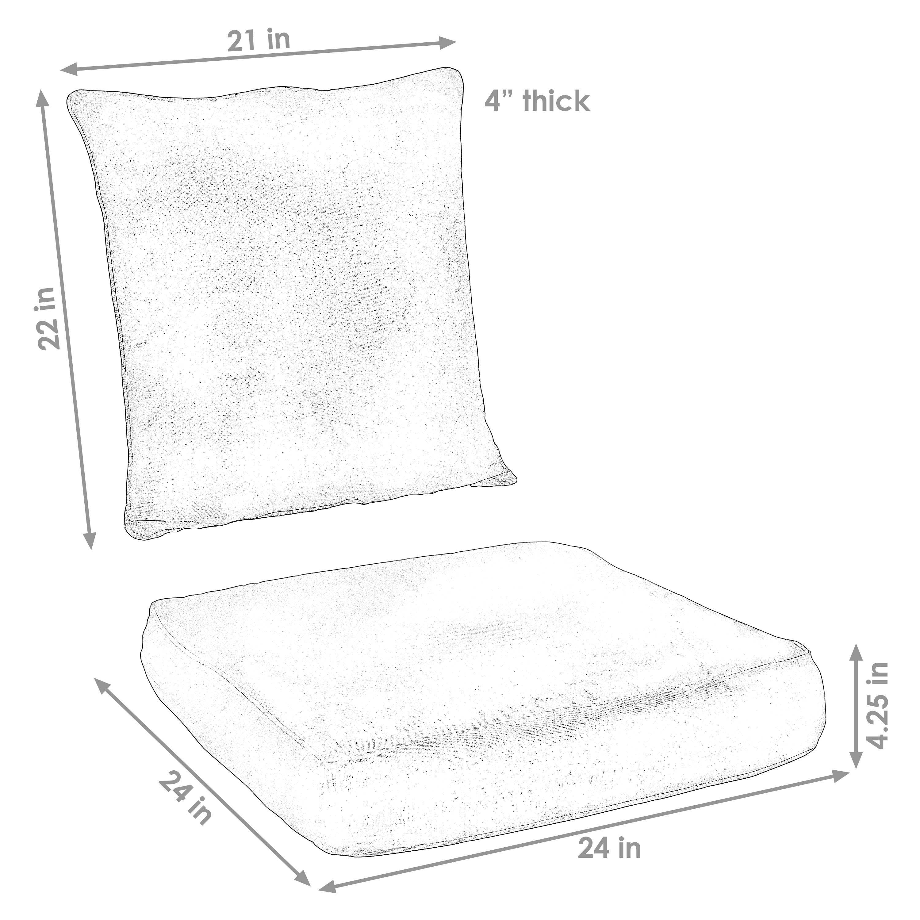 Sunnydaze Decor - Wholesale Cushion Set - Outdoor Polyester Back and Seat Cushions - Beige3