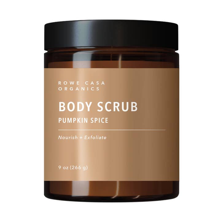 Pumpkin Spice Body Scrub for wholesale by Rowe Casa Organics