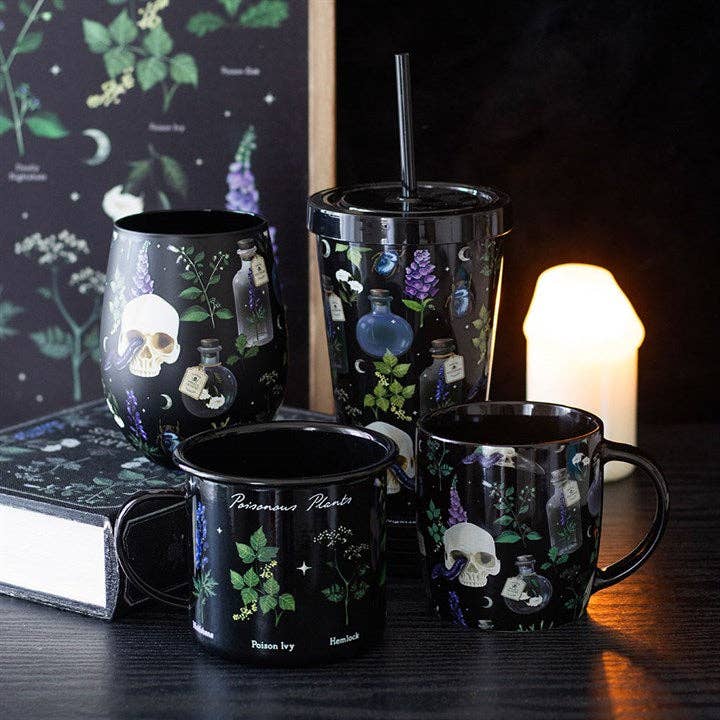 Something Different Wholesale - Wholesale Coffee Mug - Venom & Vines Gothic Skull Print Mug4