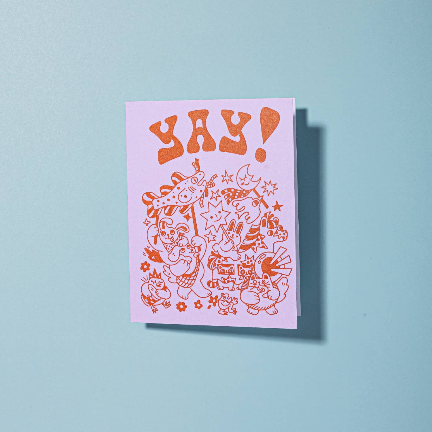 Sara McCandless Illustration - Wholesale Congratulations Card - Yay! A2 Blank Card with Envelope0