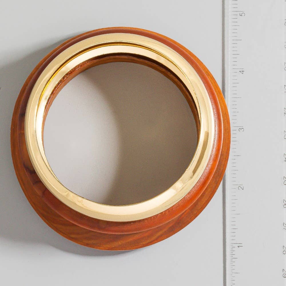 BR 3 Piece Wood And Metallic Bangle Bracelet Set for wholesale on Faire2