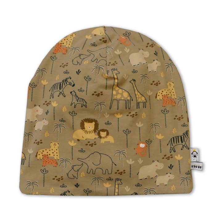 Wendbare Kindermütze Safari/ Reversible Beanie Safari for wholesale by ViViV