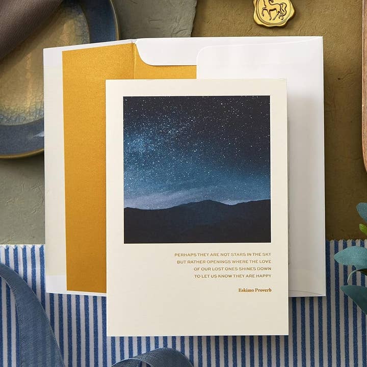 Night Sky Sympathy Card for wholesale by NIQUEA.D