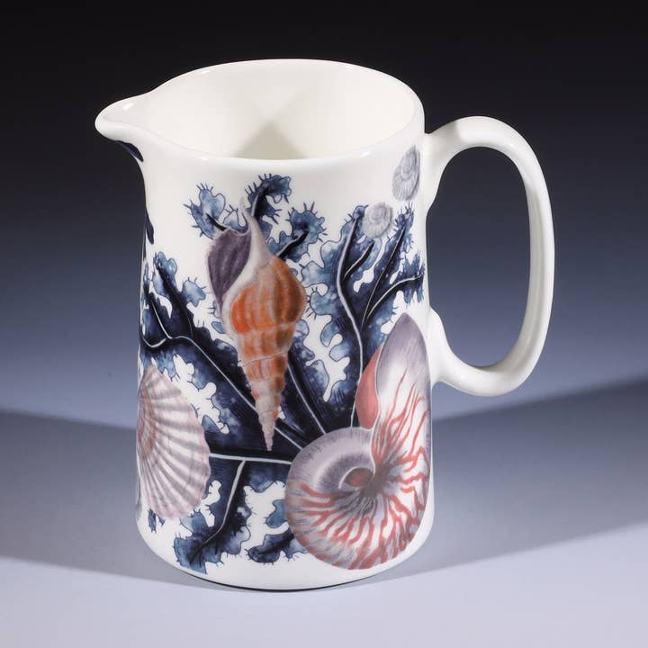 Cream Cornwall – Jarro por atacado – Jarro Beachcomber pequeno Bone China0