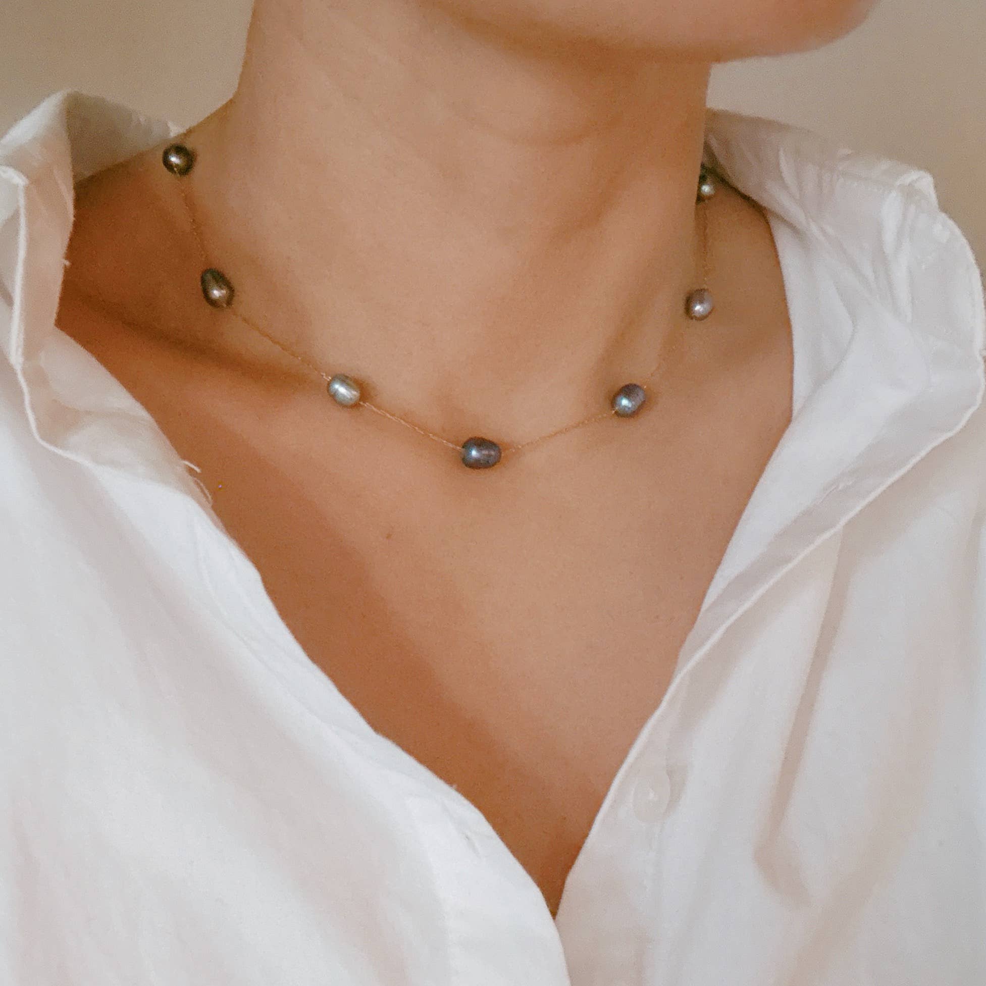 Ellison+Young - Wholesale Beaded/Pearl Necklace - Esther Freshwater Pearl Necklace4