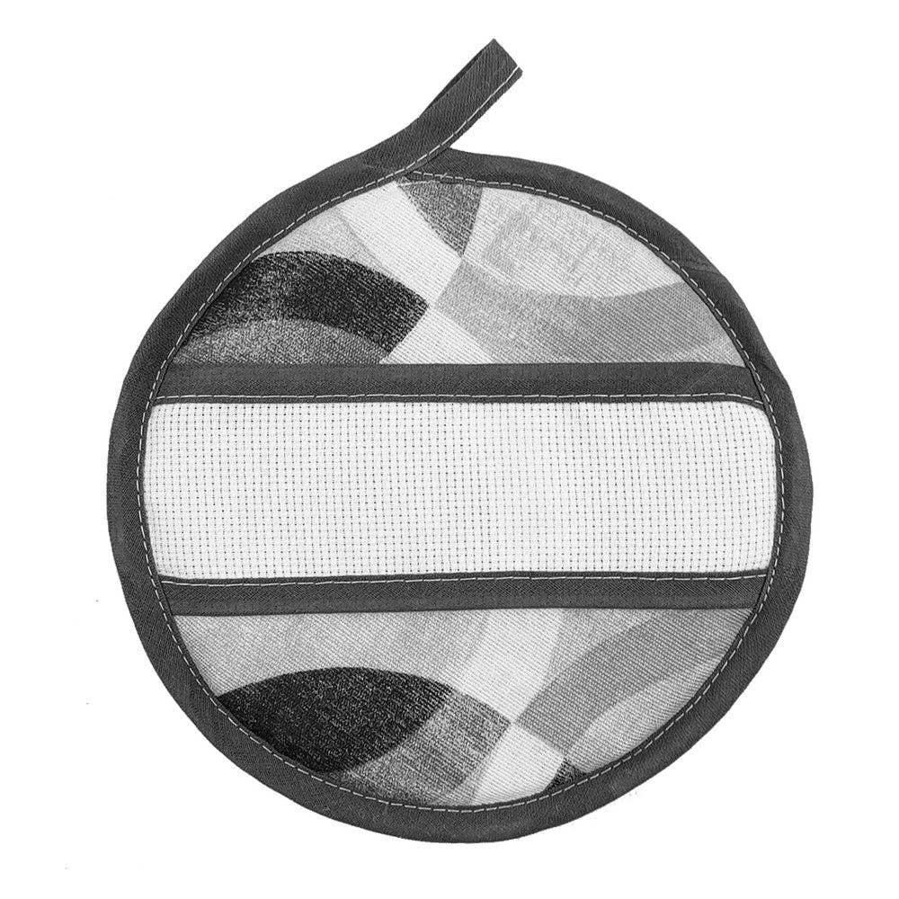 Almatex srl - Wholesale Kitchen Storage/Organizer - RITMO kitchen potholders square cm.20x20 or round diameter cm.19 with a band for embroidery4