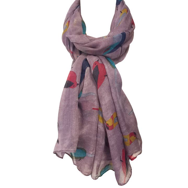 Wrapables.com - Wholesale Scarf - Women's - Wrapables Soft Viscose Bird Print Multi-Style Scarf23