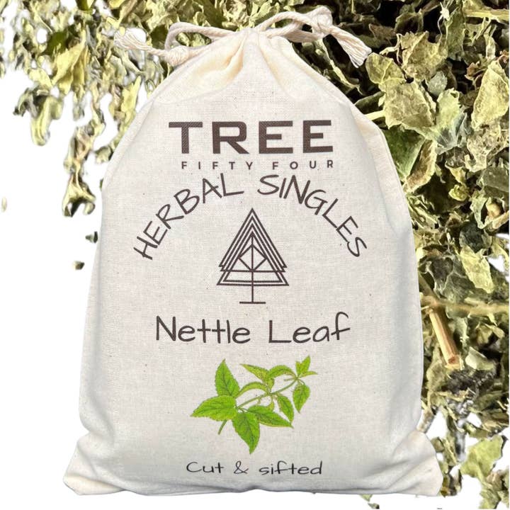 Tree Fifty Four - Wholesale Loose Tea - Nettle Leaf 6-Pack Sachet Set | 3.5" x 4.75"2