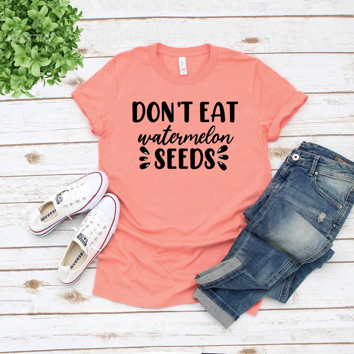 Pregnancy Announcement Shirt, Don't Eat Watermelon Seeds for wholesale by Tee Story