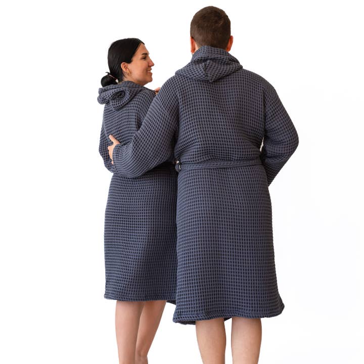 Vivamaison – Engroshandel Morgenkåbe - Unisex – Premium Vaflet Bomuld Badekåbe, Unisex Spa Komfort40