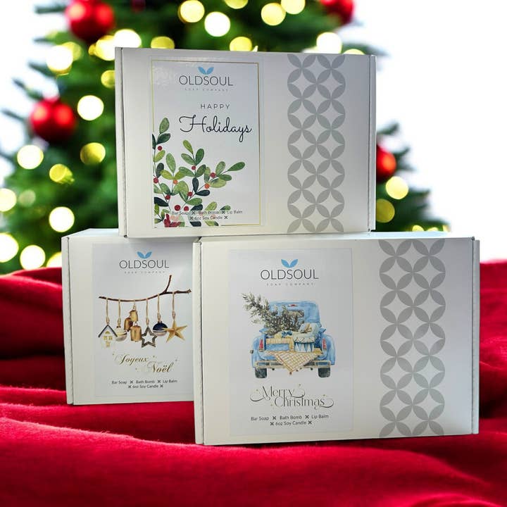 Holiday Collection Box for wholesale by Old Soul Soap Company Inc.
