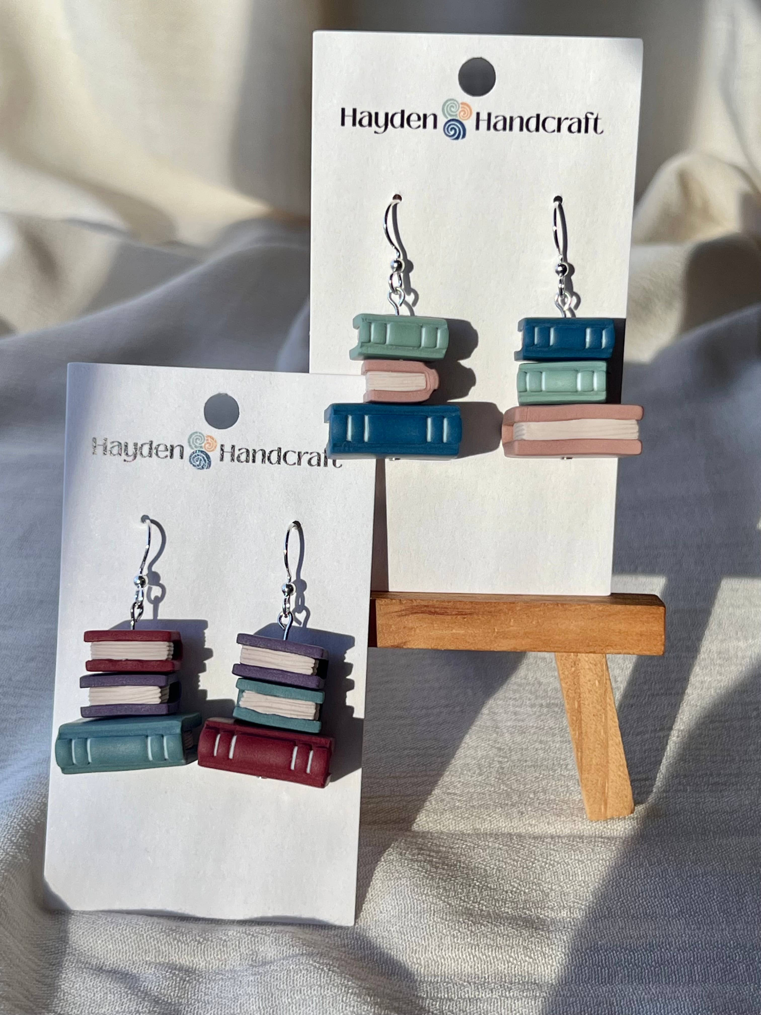 Hayden Handcraft - Wholesale Dangle Earrings - Book Stack Earrings4