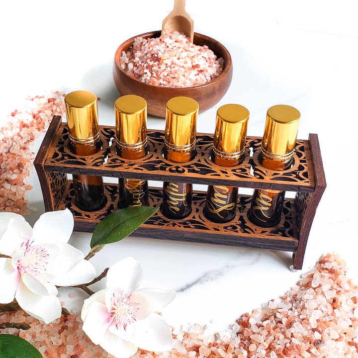 Floral Roller fles standaard voor wholesale door A Dash of Kinship