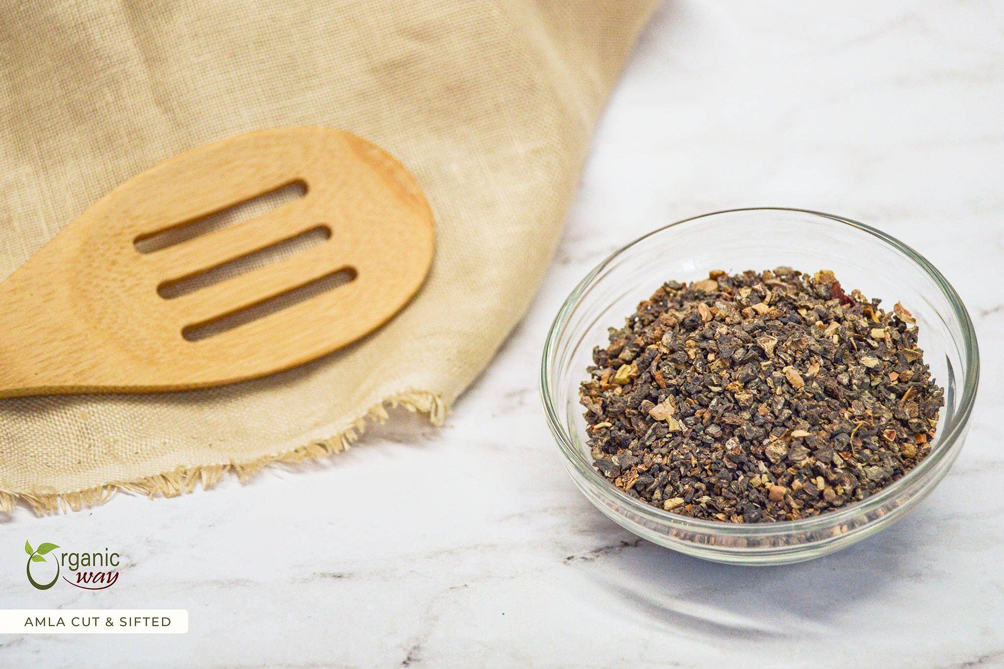 Organic Way LLC - Venta al por mayor Hierbas - Amla/Amalaki Deshidratada/Emblica Officinalis Cortada y Tamizada (Phyllanthus emblica) - Certificado Kosher | Crudo, Vegano, No GMO y Sin Gluten | Certificado por el USDA | Origen - India3