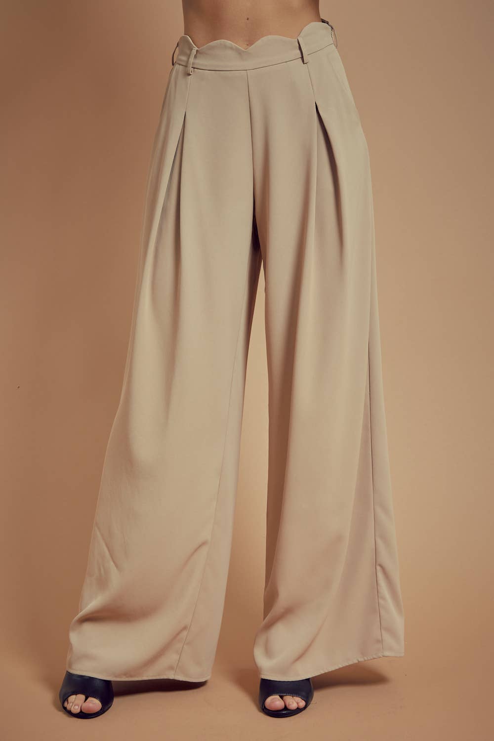 BNS - Vente Pantalon – femme - Pantalon long uni à jambes larges avec poches10