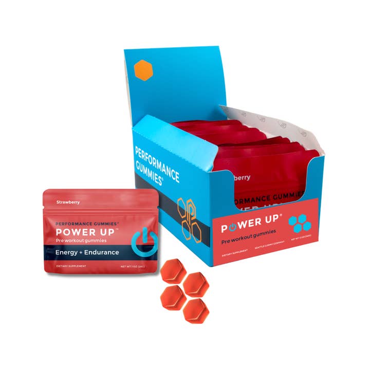 Seattle Gummy Company - Wholesale Oral Supplement/Vitamin - Pre Workout Gummies & Energy Supplements (12-Pack) Power Up