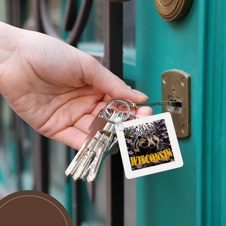 3dRose - Wholesale Keychain - Unisex - 3dRose, For The Love Of Wisconsin, Key Chain5