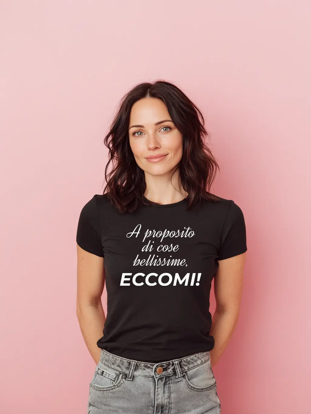 RANPOLLO MILANO - Wholesale Screen Printed T-Shirt - Women's - Here I am2