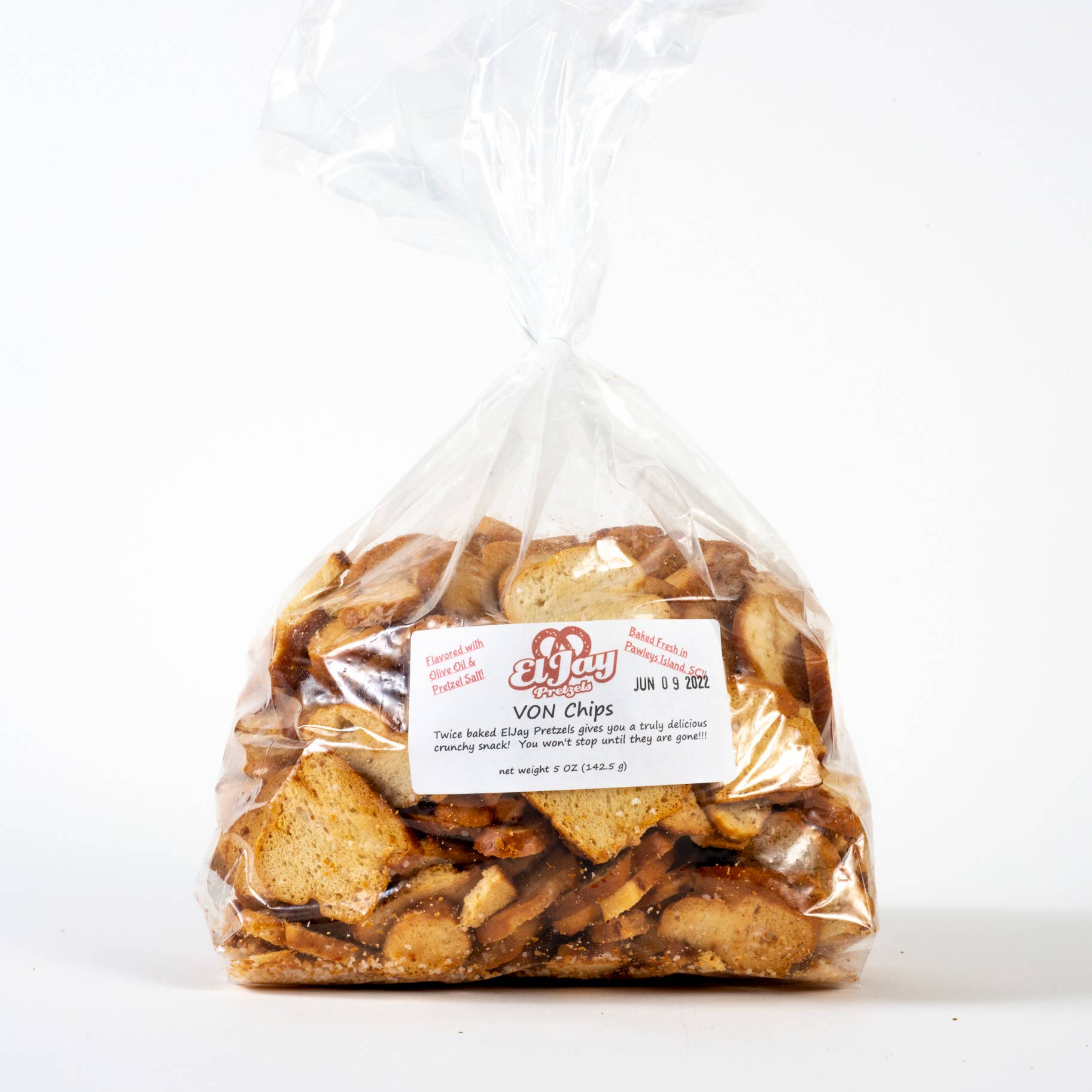 ElJay Pretzels - Wholesale Pretzels - Plain VON Pretzel Chips BULK 2