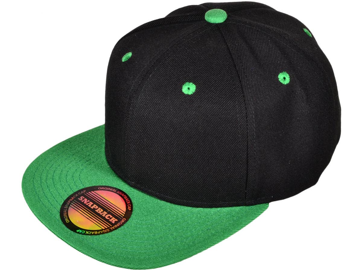 Buck Wholesale - Vente Casquette à visière plate – unisexe - Casquettes snapback unies à visière plate style vintage19