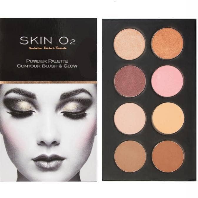Skin O2 - Wholesale Face Makeup Palette - Contour Blush & Glow Powder Palette