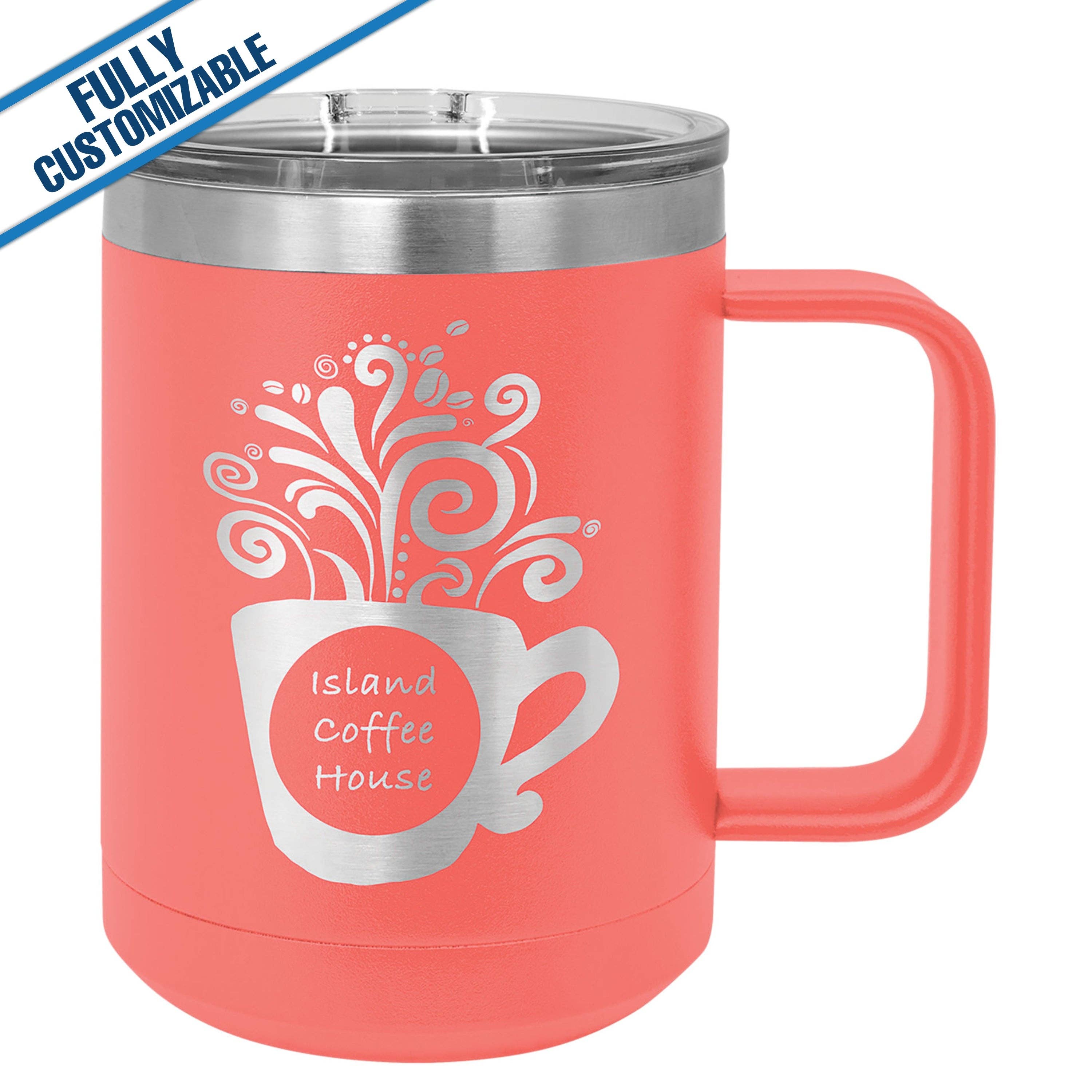 GiftWorksPlus - Vente Gourde/bouteille isotherme - 15 oz. Mug de voyage gravé entièrement personnalisable16