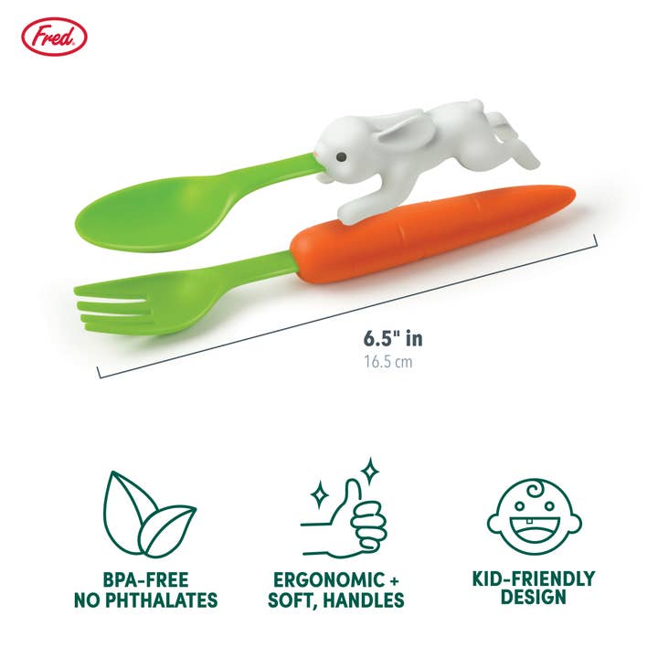 Fred & Friends - Wholesale Spoon - Kids & Baby - SNACK RABBIT - Nesting Kids Utensils5