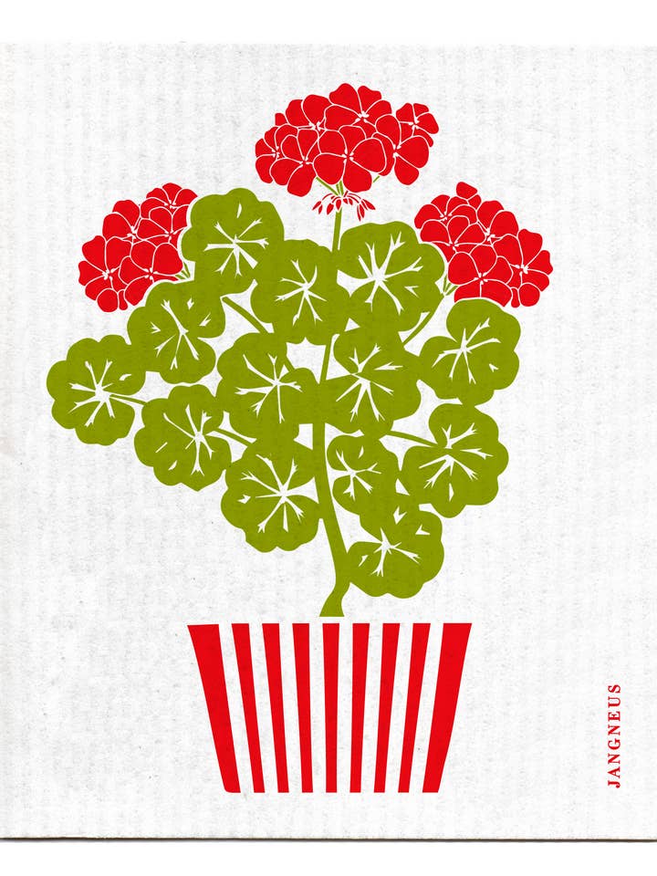 Swedish Dishcloth - Geranium - Red for wholesale by Jangneus