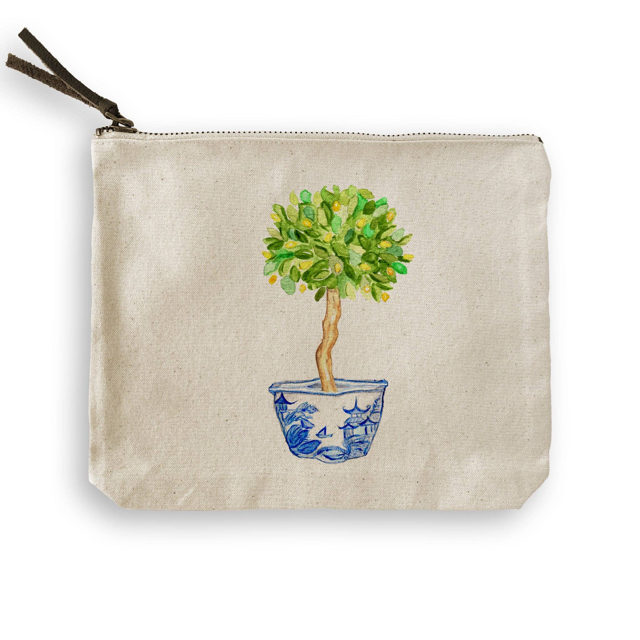 French Graffiti - Vendita all'ingrosso Strofinacci - Ciotola blu e bianca con albero di limone7