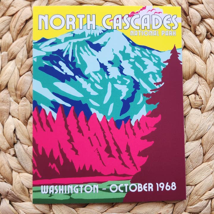 North Cascades National Park Postcard - Washington State for wholesale by Cacti Rebel