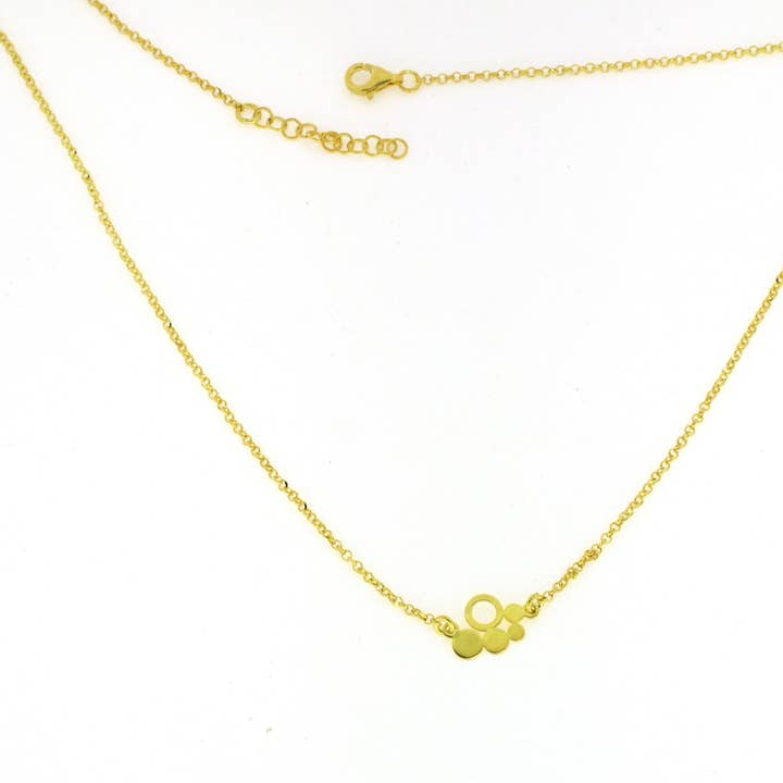 Yneda Jewels - Wholesale Pendant/Charm Necklace - Silver 925 necklace with circle design, sterling silver.5