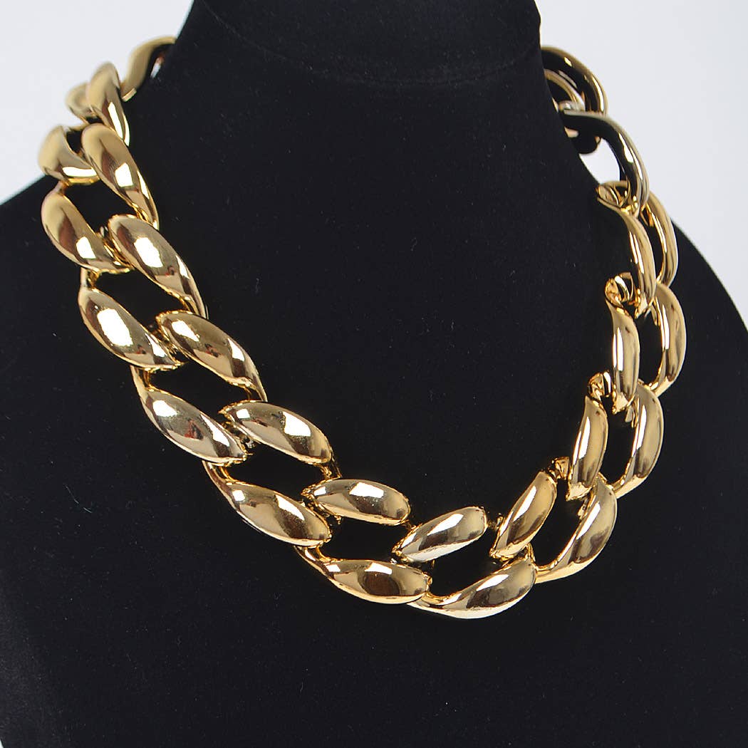 3AM BY H&D ACCESSORIES – Colar de elos e correntes por atacado – Colar de corrente CCB de grandes dimensões3