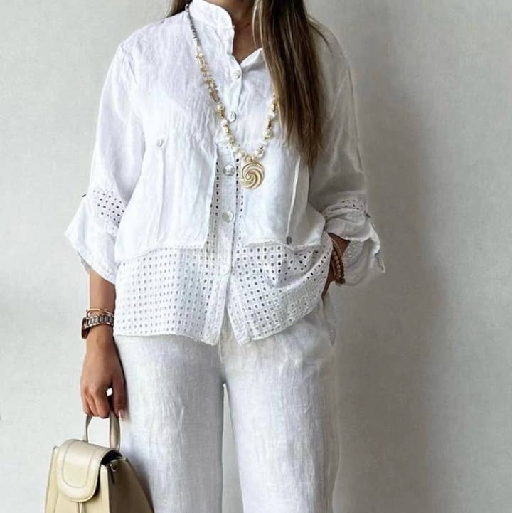 LÉA & LUC – wholesale Pants – Women's – 100% Linen Trousers REF. 3049026