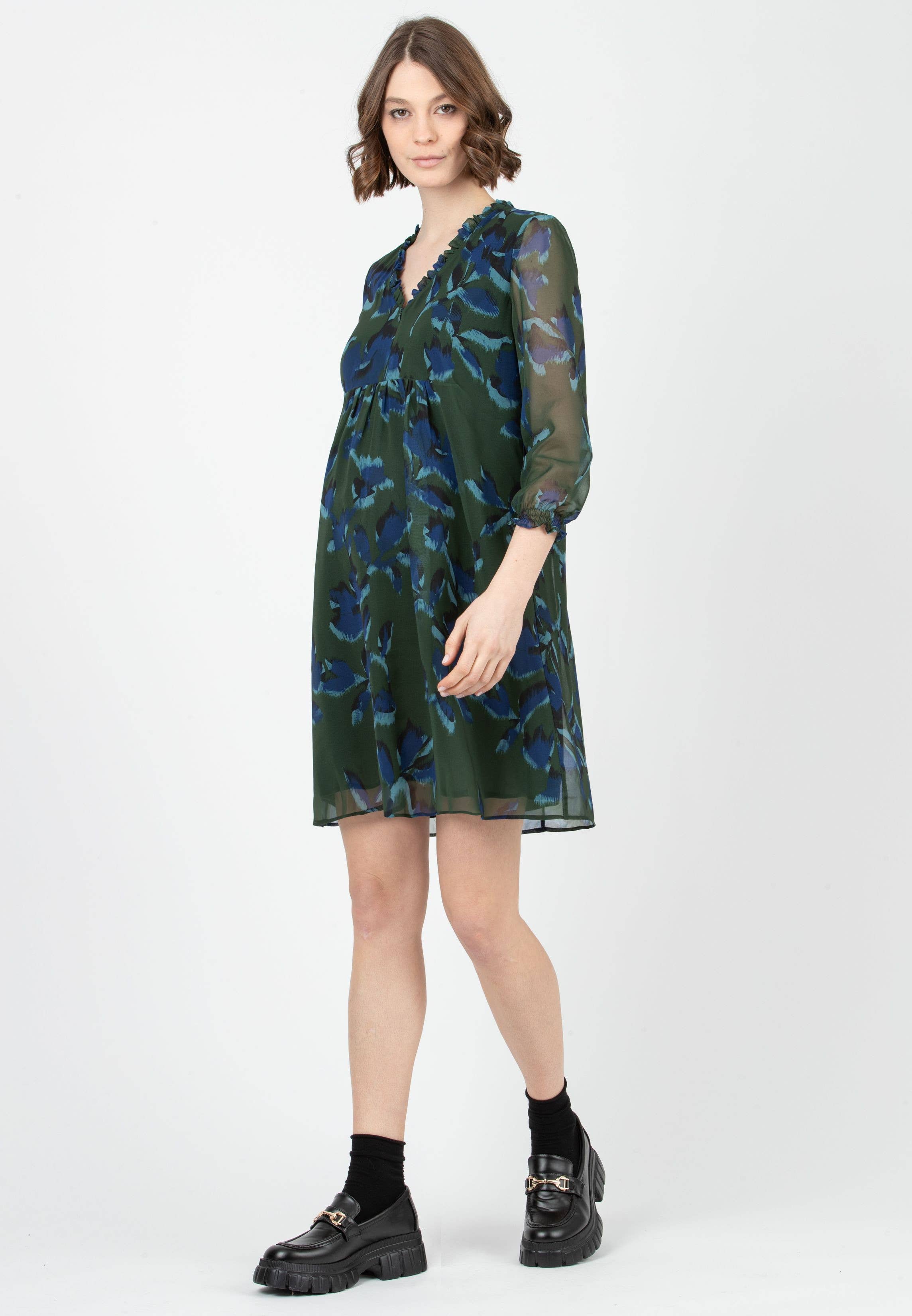 ATTESA Maternity  by Vittorio Martinelli srl - Wholesale Dress - Maternity - DIANA F - printed maternity dress2