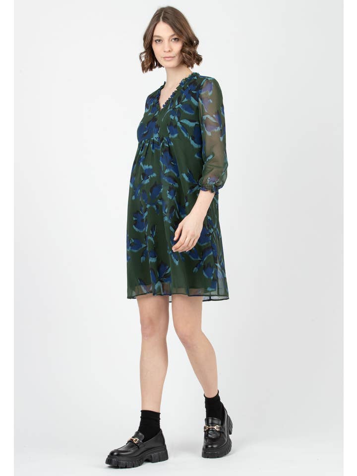 ATTESA Maternity by Vittorio Martinelli srl - Wholesale Dress - Maternity - DIANA F - printed maternity dress2