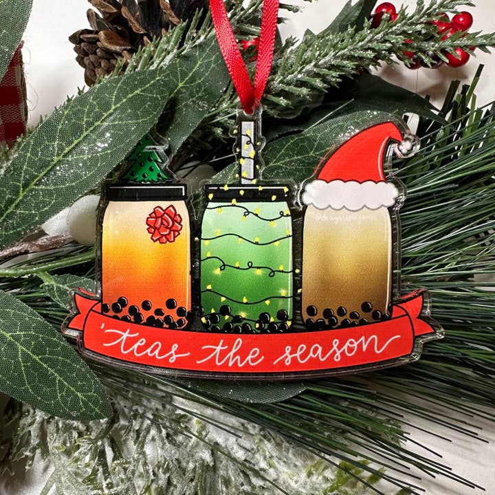 Thé de la saison Boba Ornement de Noël 2025 pour la vente par Designs with Jamie