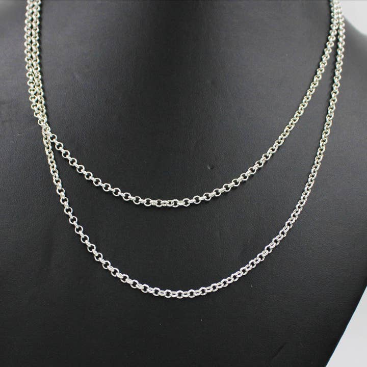 Silvex Jewelry - Wholesale Link & Chain Necklace - 925 Sterling Silver Cable Chain Necklace for Women1